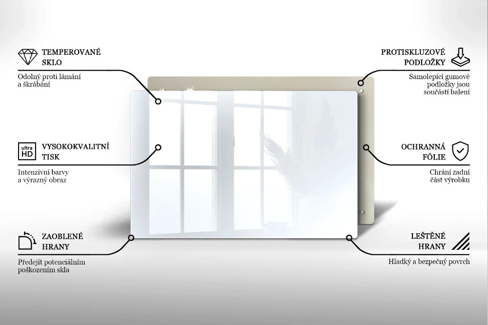 Dessous de verre pour bougies funéraires Couleur blanc