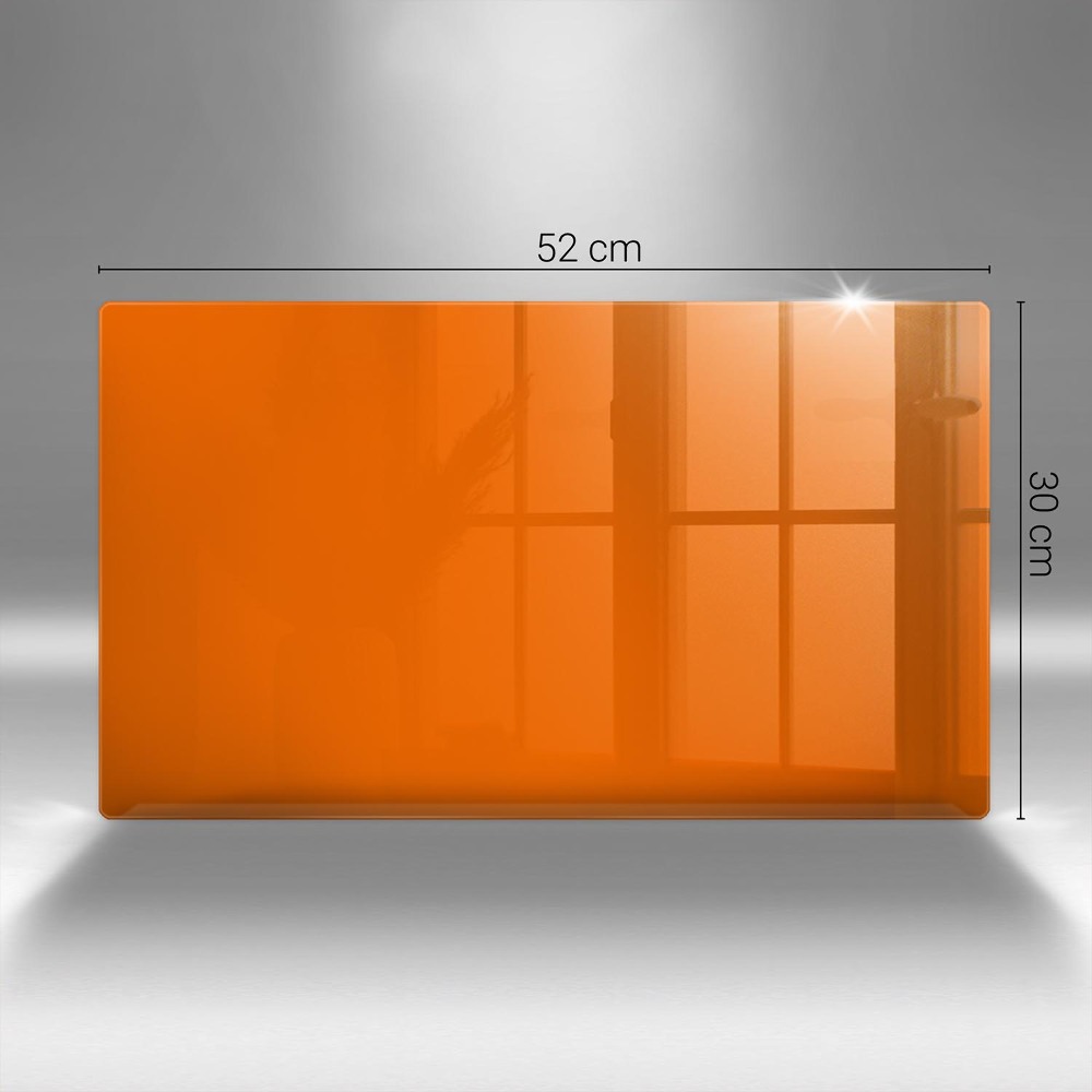 Plaque en verre pour lanterne funéraire Couleur orange