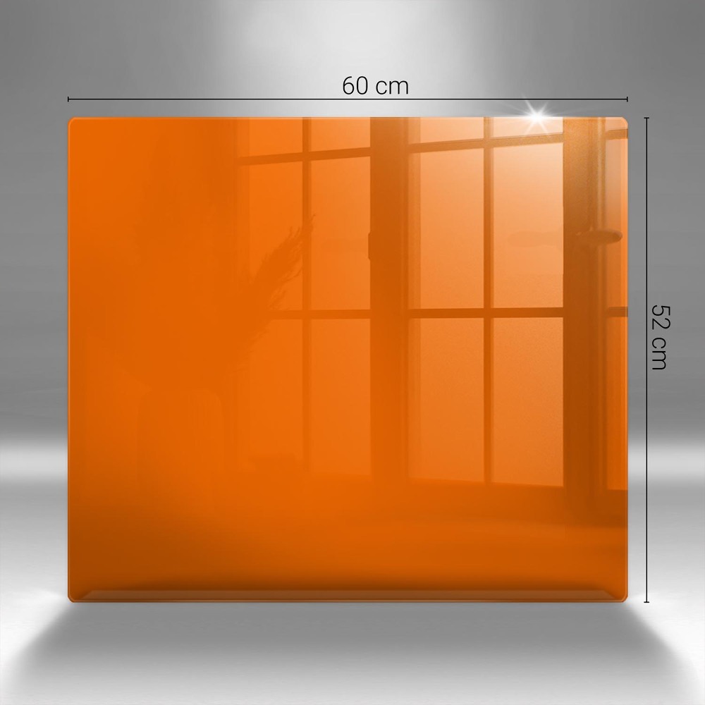 Plaque en verre pour lanterne funéraire Couleur orange