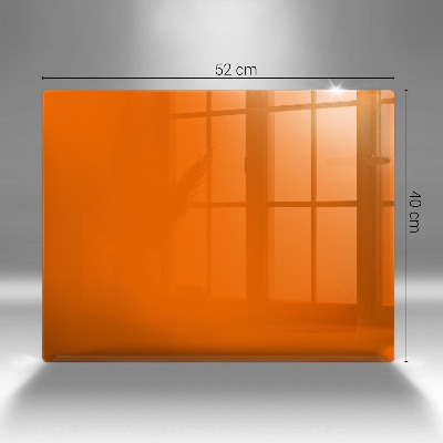 Plaque en verre pour lanterne funéraire Couleur orange