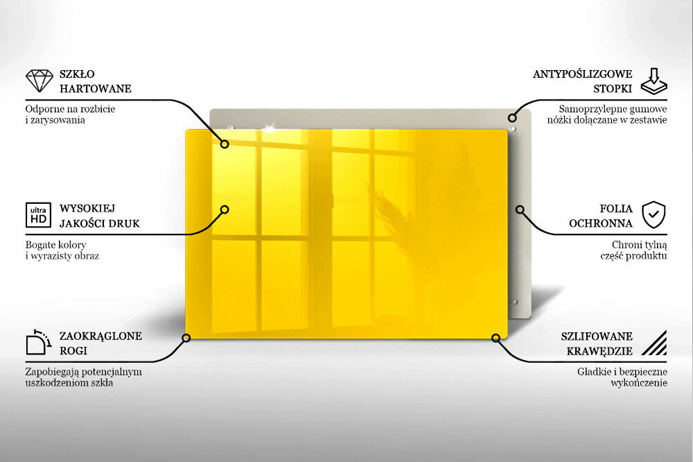 Dessous de verre pour bougies funéraires Jaune