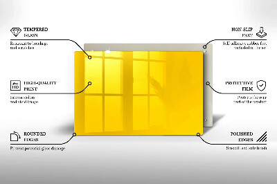 Dessous de verre pour bougies funéraires Jaune