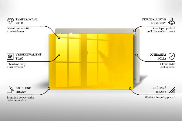 Dessous de verre pour bougies funéraires Jaune