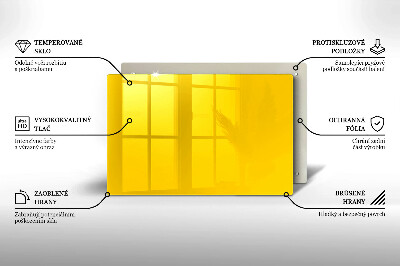 Dessous de verre pour bougies funéraires Jaune