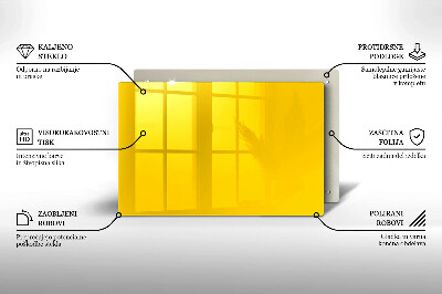 Dessous de verre pour bougies funéraires Jaune