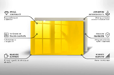 Dessous de verre pour bougies funéraires Jaune