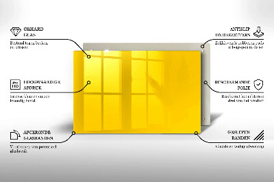 Dessous de verre pour bougies funéraires Jaune