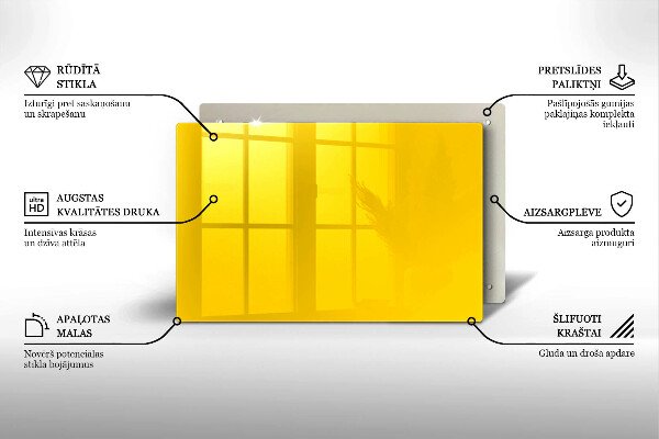 Dessous de verre pour bougies funéraires Jaune