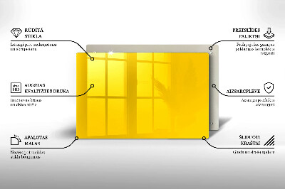 Dessous de verre pour bougies funéraires Jaune