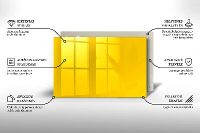 Dessous de verre pour bougies funéraires Jaune