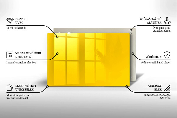 Dessous de verre pour bougies funéraires Jaune