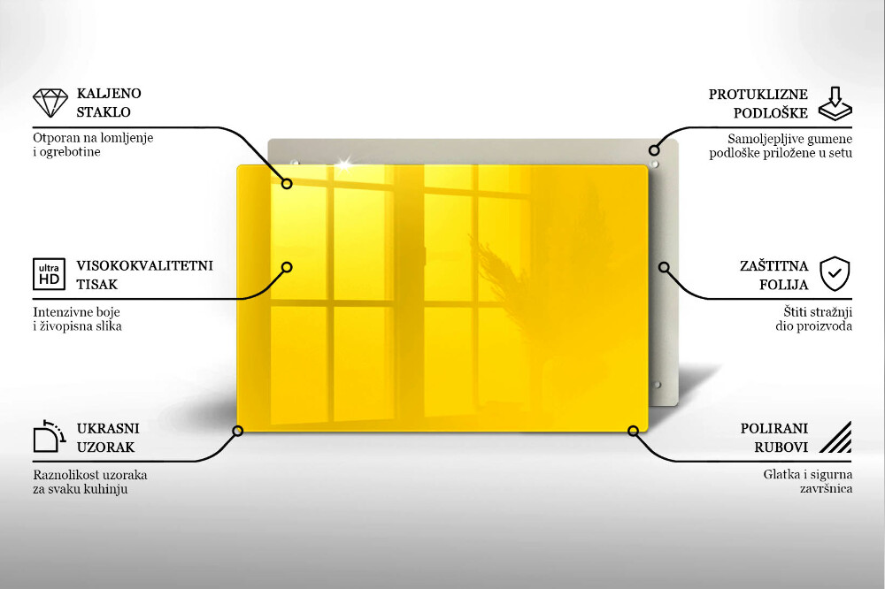 Dessous de verre pour bougies funéraires Jaune