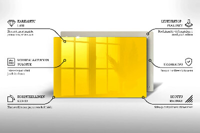 Dessous de verre pour bougies funéraires Jaune