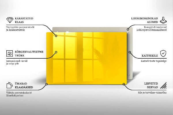 Dessous de verre pour bougies funéraires Jaune
