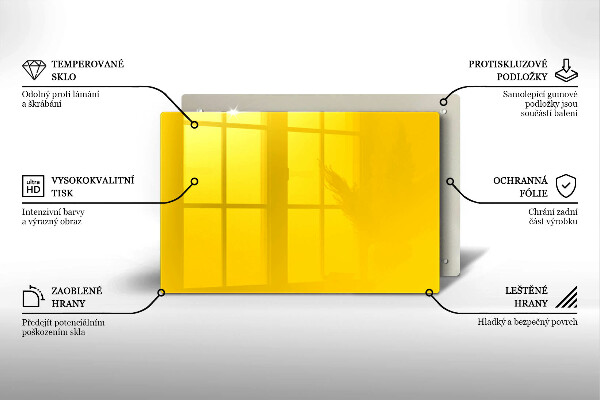 Dessous de verre pour bougies funéraires Jaune