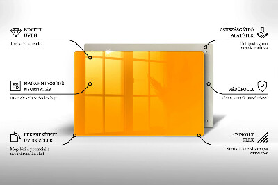 Plaque en verre pour lanterne funéraire Couleur jaune foncé