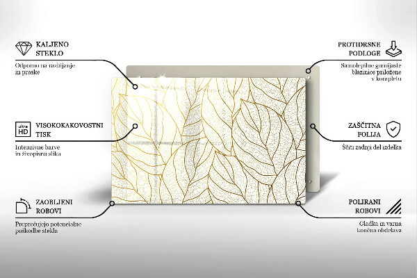 Dessous bougie funéraire Modèle de feuilles de dessin au trait