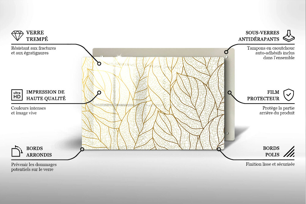 Dessous bougie funéraire Modèle de feuilles de dessin au trait