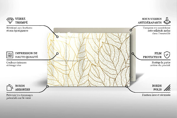 Dessous bougie funéraire Modèle de feuilles de dessin au trait