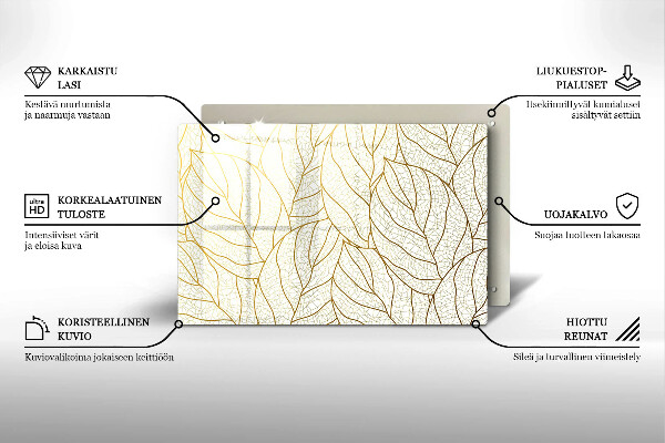 Dessous bougie funéraire Modèle de feuilles de dessin au trait