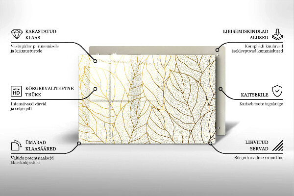 Dessous bougie funéraire Modèle de feuilles de dessin au trait