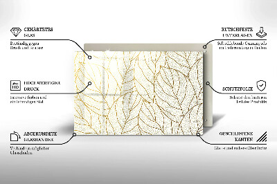 Dessous bougie funéraire Modèle de feuilles de dessin au trait