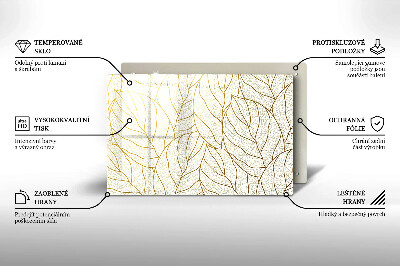 Dessous bougie funéraire Modèle de feuilles de dessin au trait