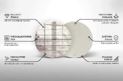 Dessous de bougie Vieilles planches de bois