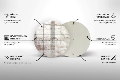 Dessous de bougie Vieilles planches de bois