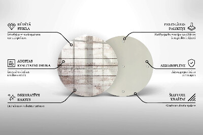 Dessous de bougie Vieilles planches de bois