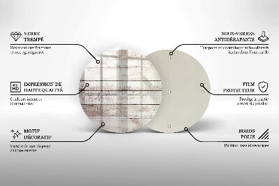 Dessous de bougie Vieilles planches de bois