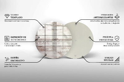 Dessous de bougie Vieilles planches de bois