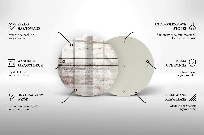 Dessous de bougie Vieilles planches de bois
