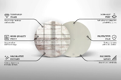 Dessous de bougie Vieilles planches de bois