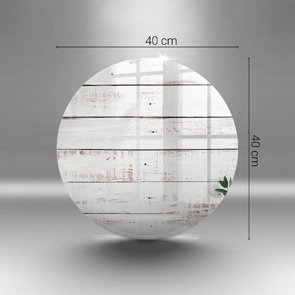 Dessous de bougie funéraire Vieilles planches et feuilles