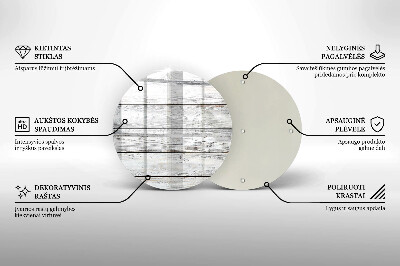 Dessous de bougie Planches de bois brillantes