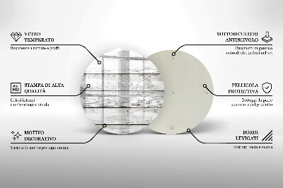 Dessous de bougie Planches de bois brillantes