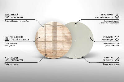 Dessous de bougie funéraire Planches de bois