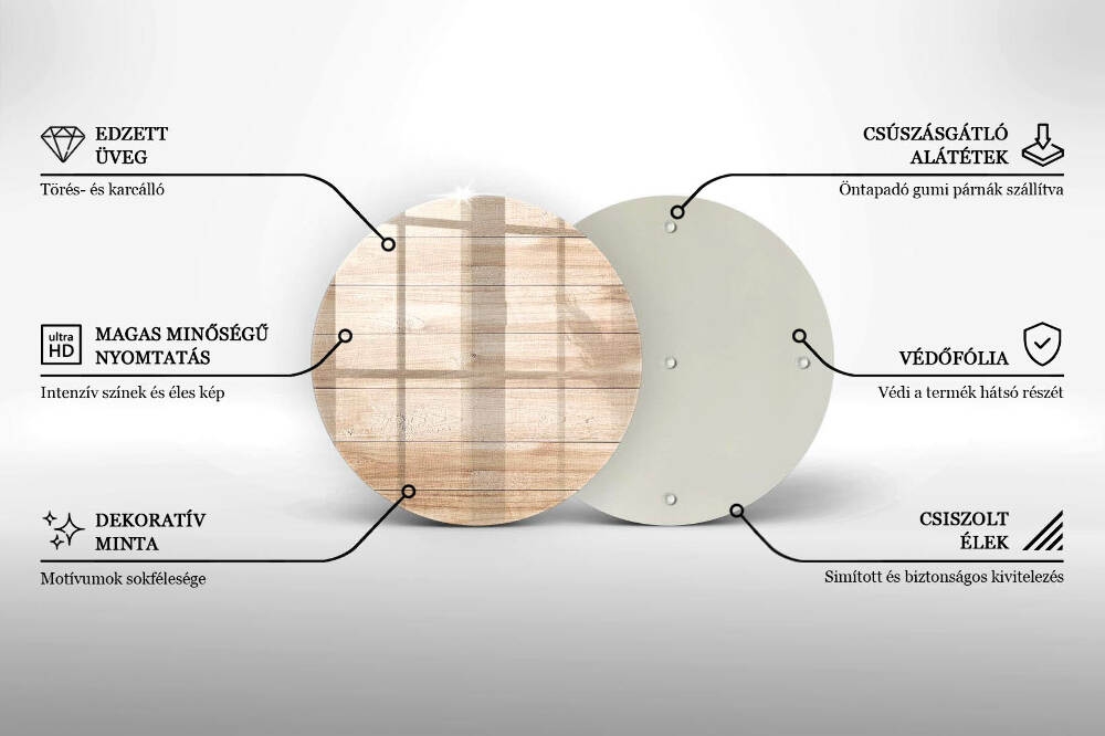 Dessous de bougie funéraire Planches de bois