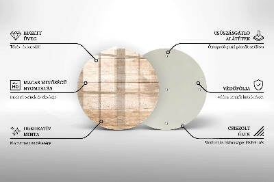 Dessous de bougie funéraire Planches de bois