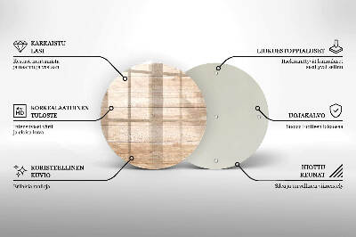 Dessous de bougie funéraire Planches de bois