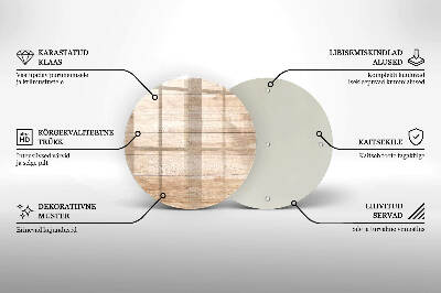 Dessous de bougie funéraire Planches de bois