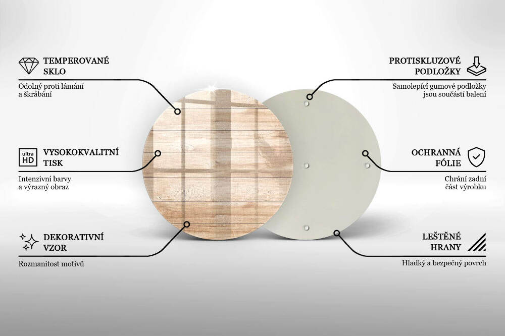 Dessous de bougie funéraire Planches de bois