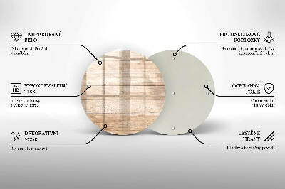 Dessous de bougie funéraire Planches de bois