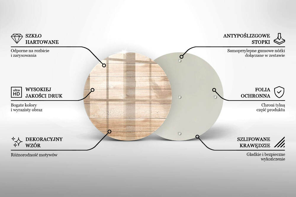 Dessous de bougie funéraire Planches de bois