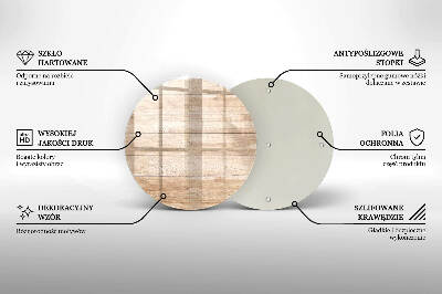 Dessous de bougie funéraire Planches de bois