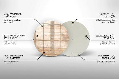 Dessous de bougie funéraire Planches de bois