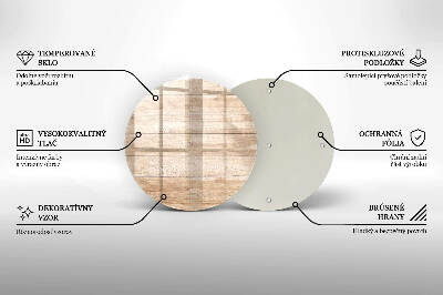 Dessous de bougie funéraire Planches de bois