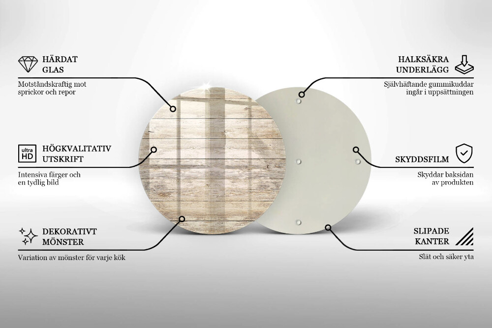 Dessous de bougie Planches de bois