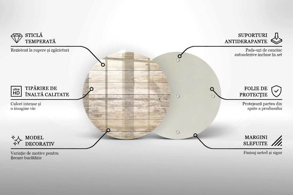 Dessous de bougie Planches de bois